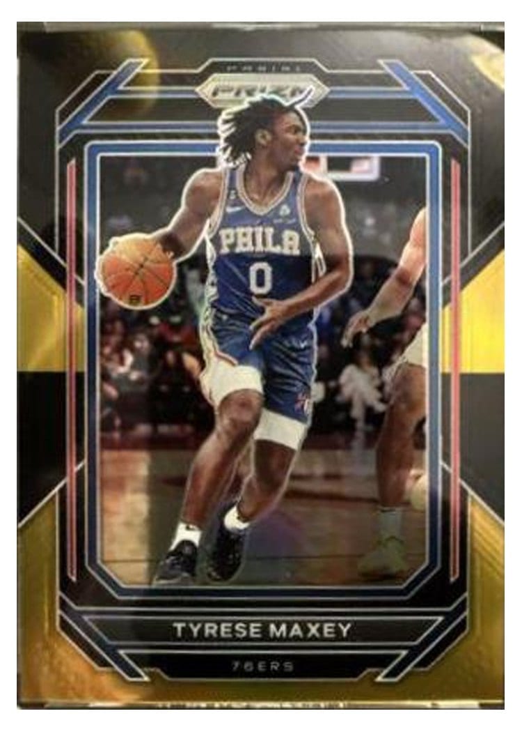2022-23 Panini Prizm Base Set Tyrese Maxey #21 card