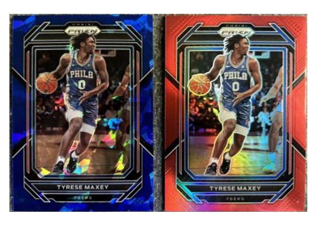 2022-23 Panini Prizm Base Set Tyrese Maxey #21 card