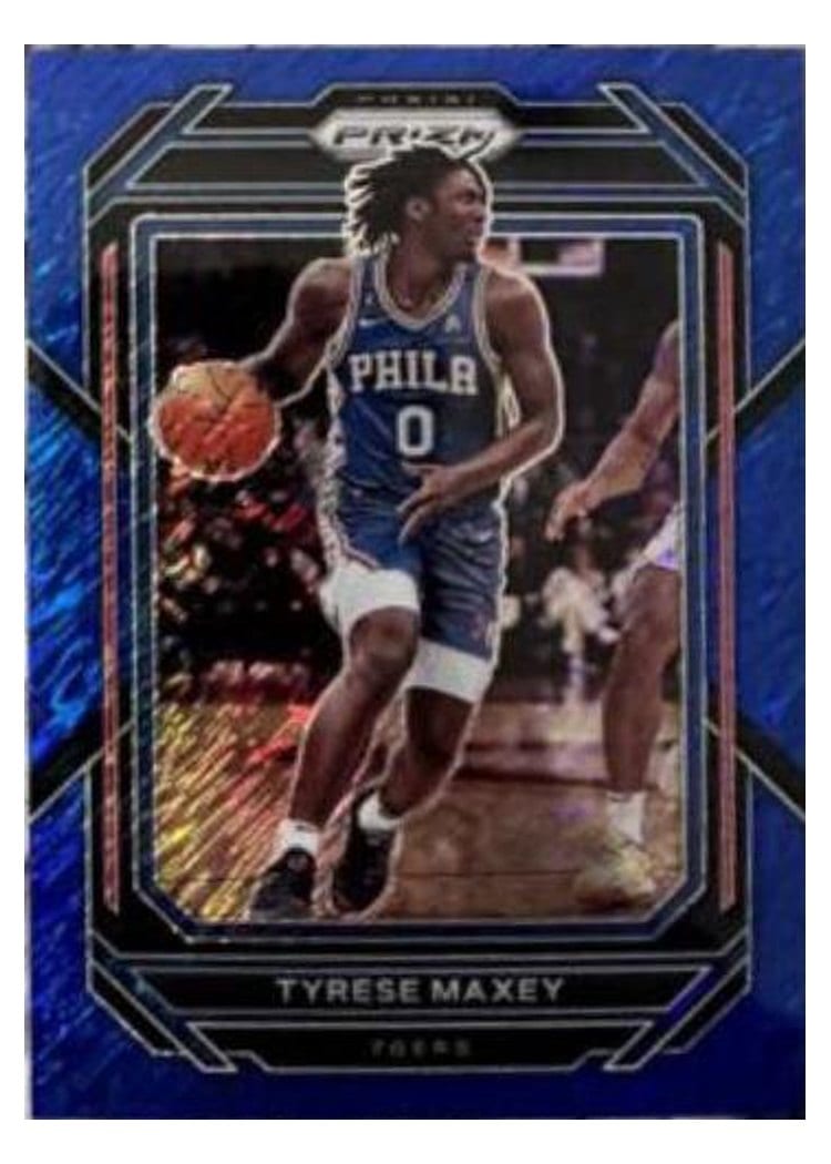 2022-23 Panini Prizm Base Set Tyrese Maxey #21 card