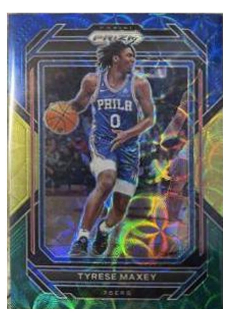 2022-23 Panini Prizm Base Set Tyrese Maxey #21 card