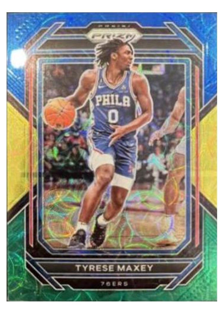 2022-23 Panini Prizm Base Set Tyrese Maxey #21 card