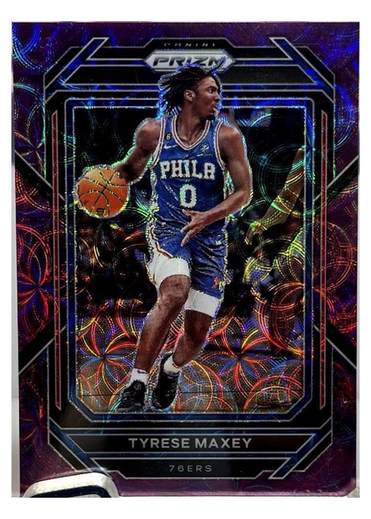 2022-23 Panini Prizm Base Set Tyrese Maxey #21 card