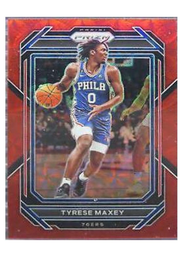 2022-23 Panini Prizm Base Set Tyrese Maxey #21 card