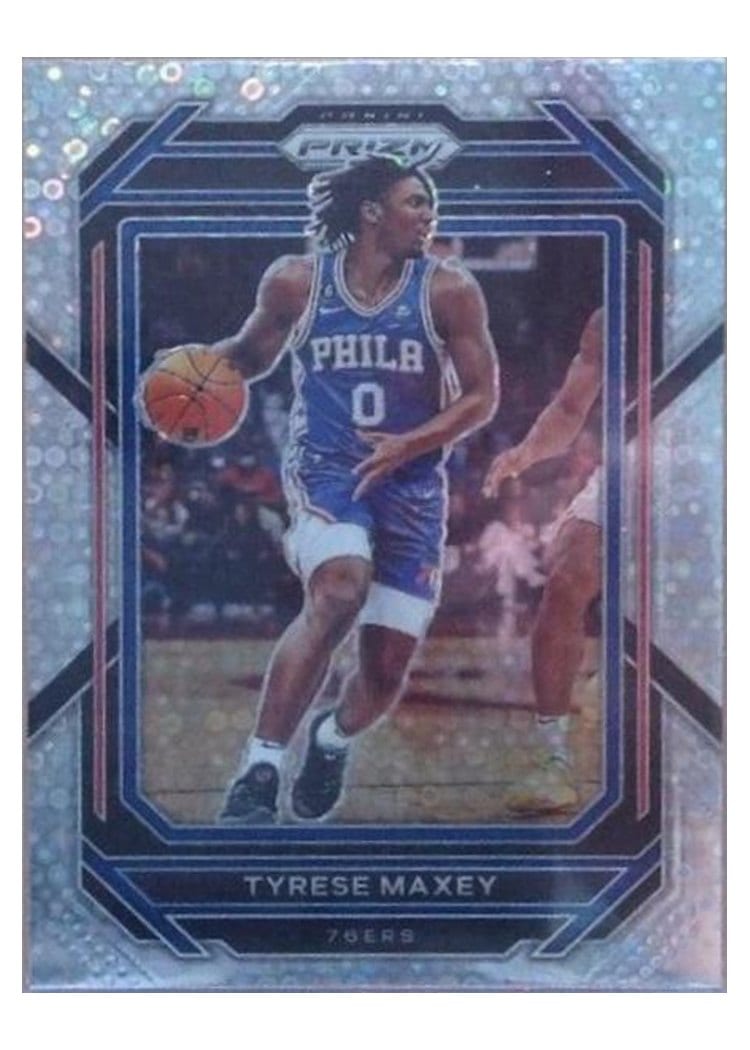 2022-23 Panini Prizm Base Set Tyrese Maxey #21 card