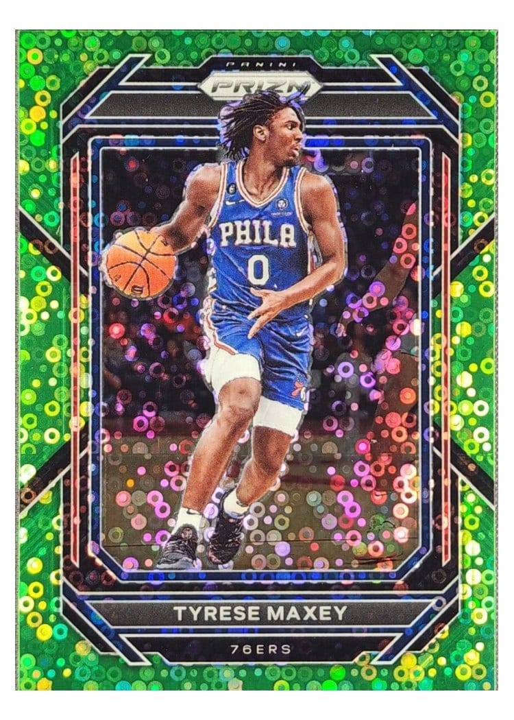 2022-23 Panini Prizm Base Set Tyrese Maxey #21 card