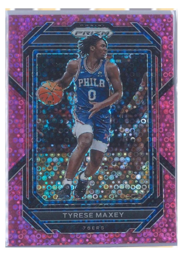 2022-23 Panini Prizm Base Set Tyrese Maxey #21 card