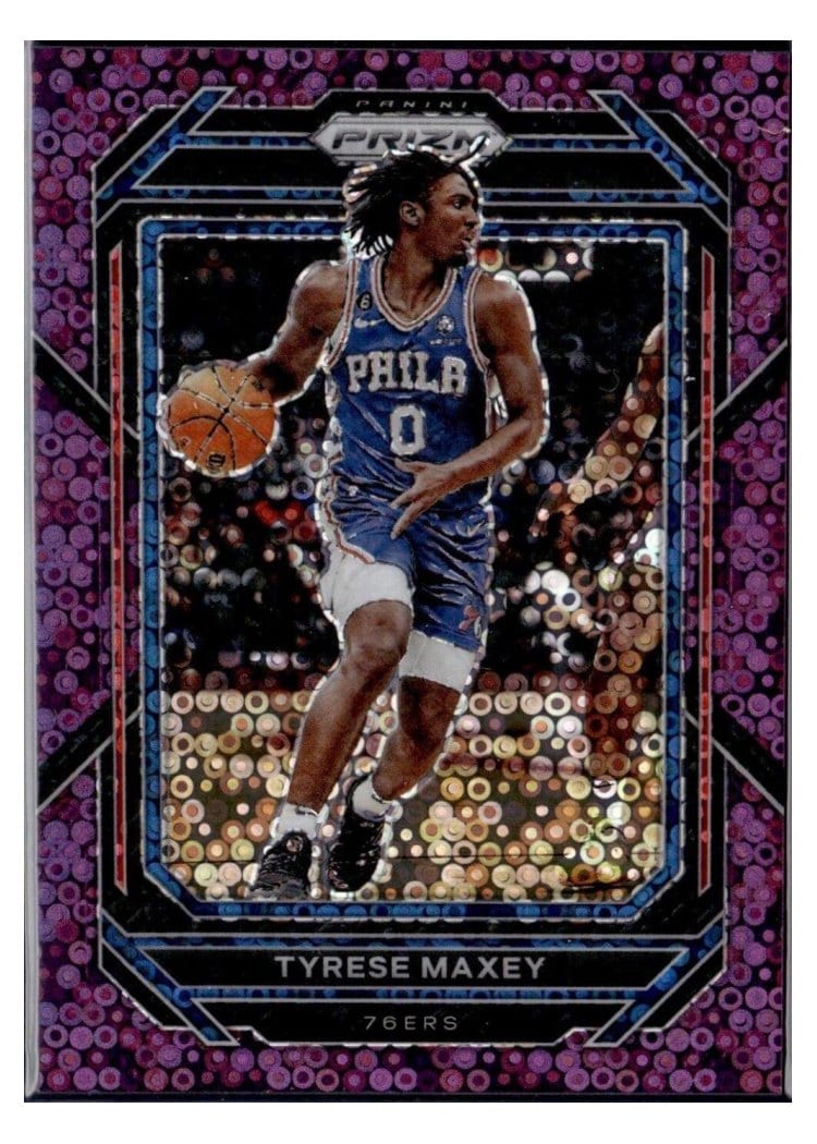 2022-23 Panini Prizm Base Set Tyrese Maxey #21 card