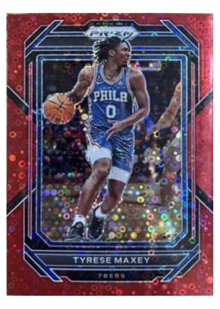 2022-23 Panini Prizm Base Set Tyrese Maxey #21 card