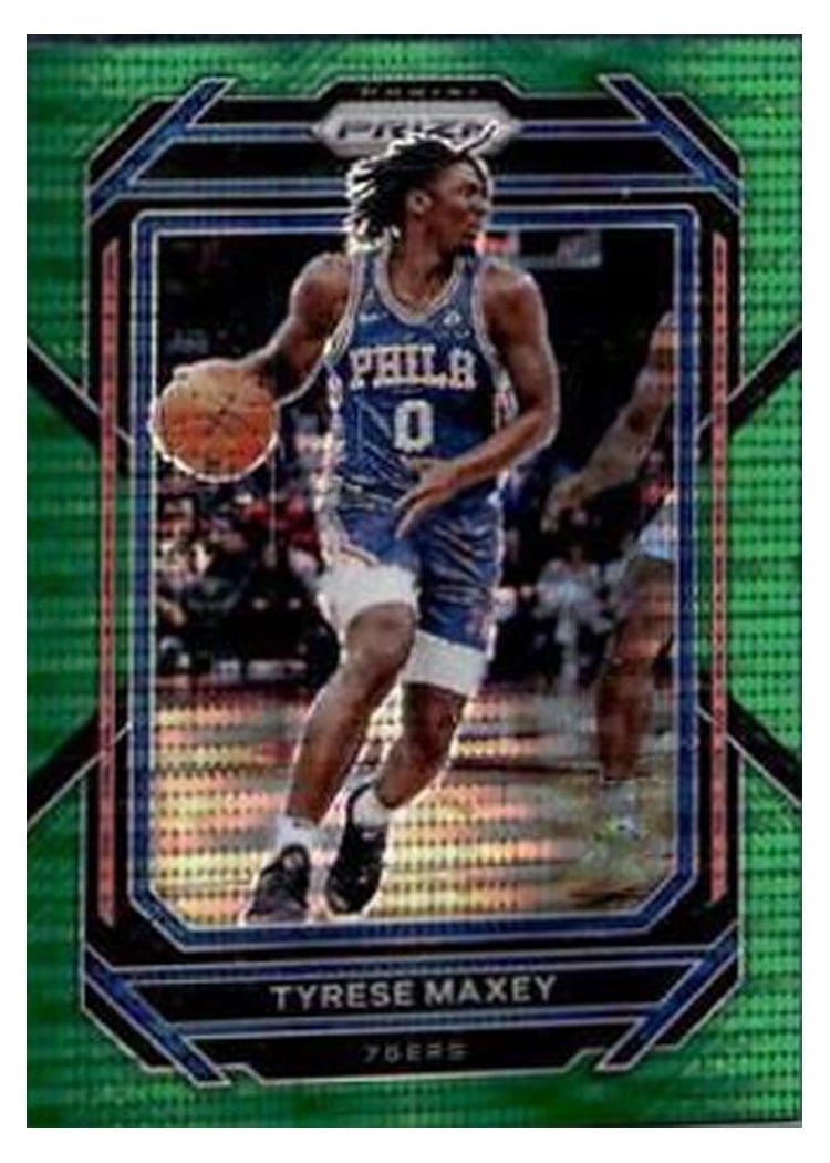 2022-23 Panini Prizm Base Set Tyrese Maxey #21 card
