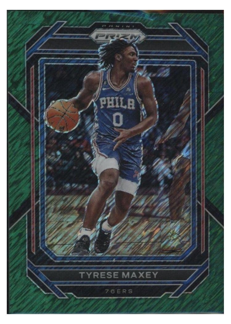 2022-23 Panini Prizm Base Set Tyrese Maxey #21 card