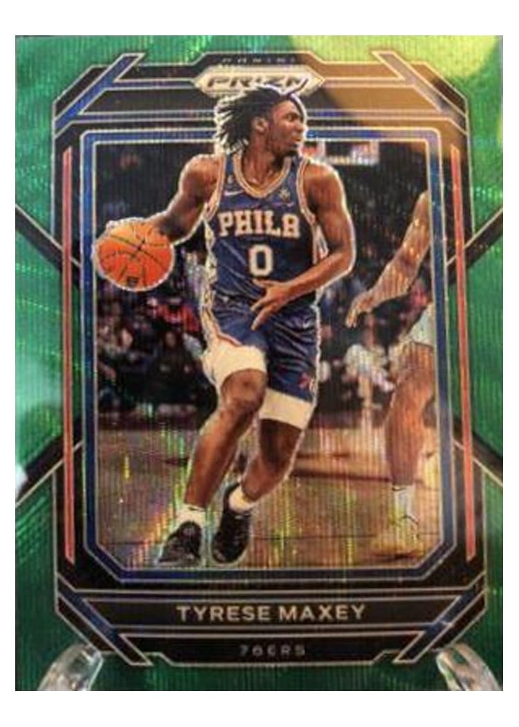 2022-23 Panini Prizm Base Set Tyrese Maxey #21 card