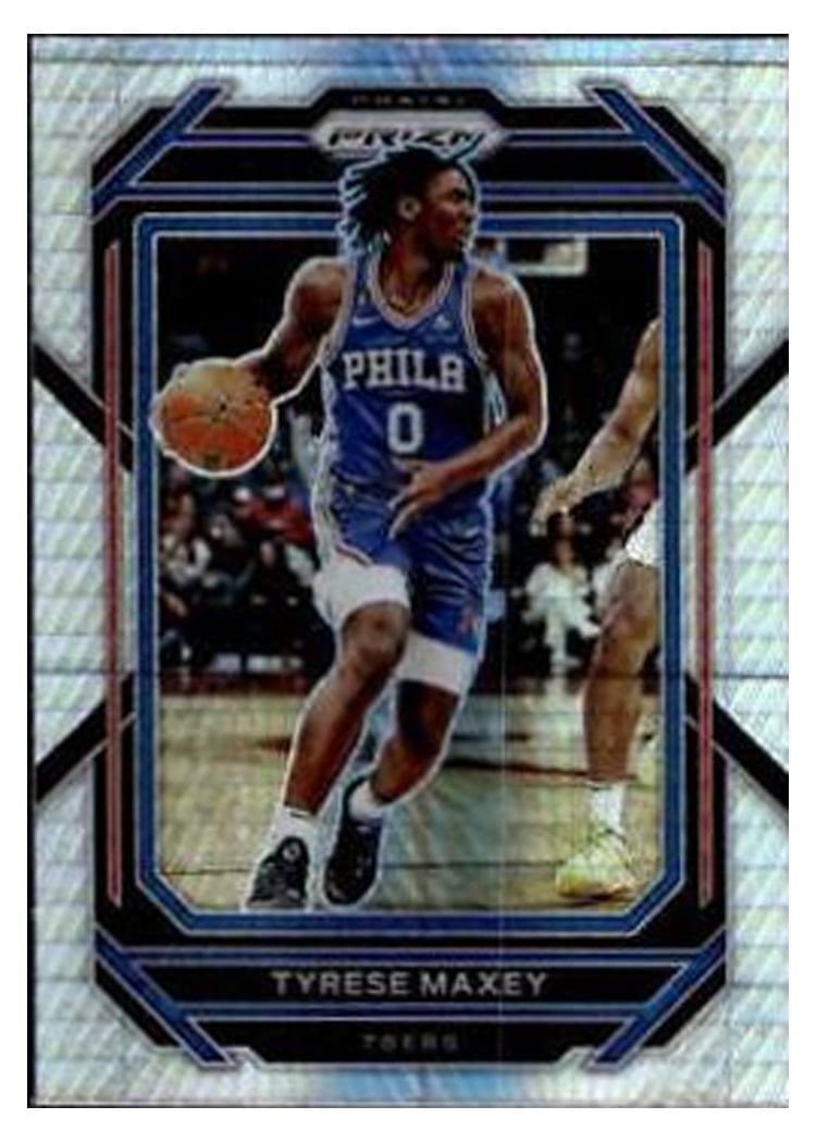 2022-23 Panini Prizm Base Set Tyrese Maxey #21 card