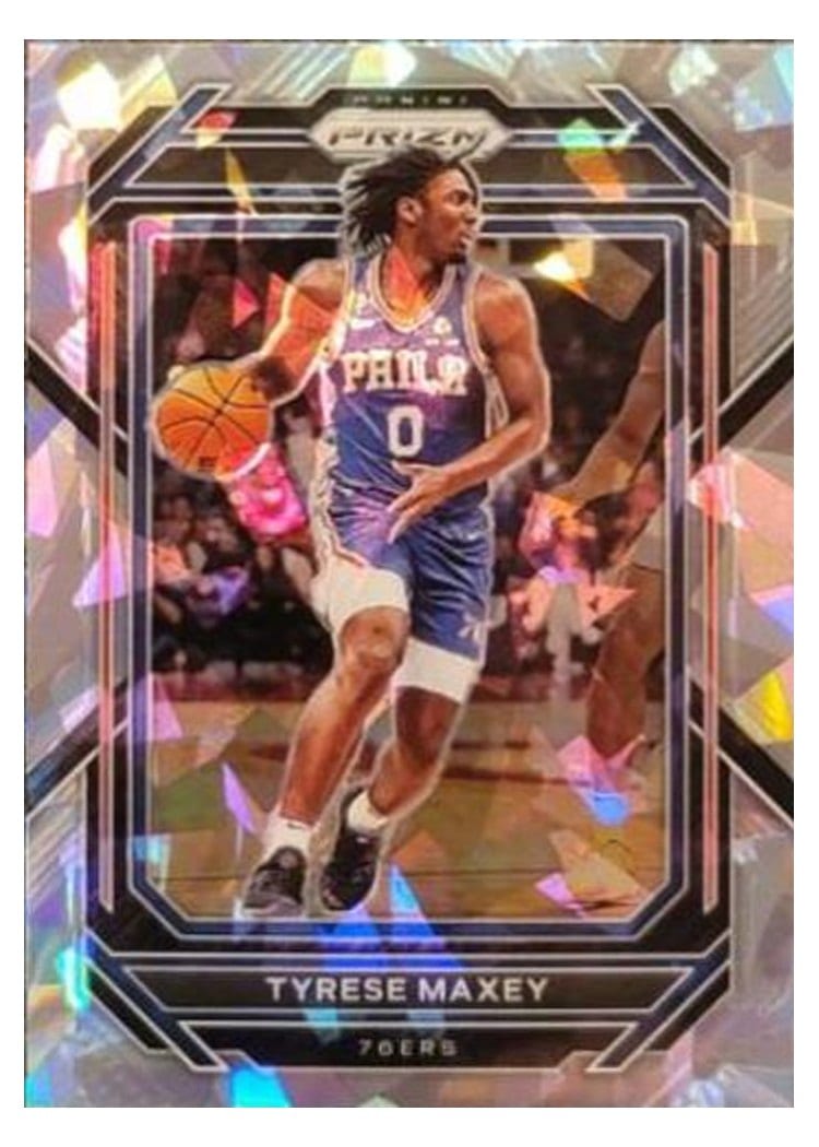 2022-23 Panini Prizm Base Set Tyrese Maxey #21 card