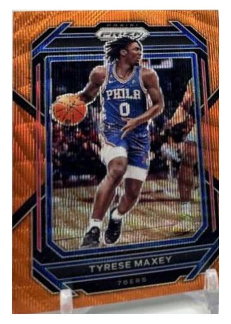 2022-23 Panini Prizm Base Set Tyrese Maxey #21 card