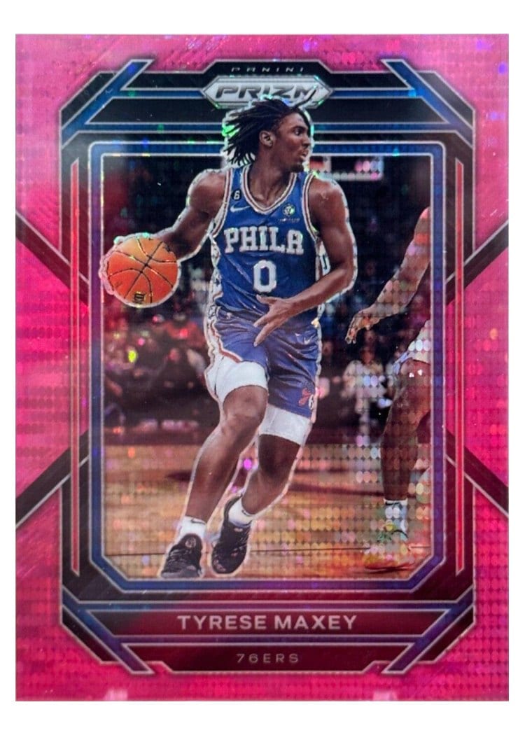 2022-23 Panini Prizm Base Set Tyrese Maxey #21 card