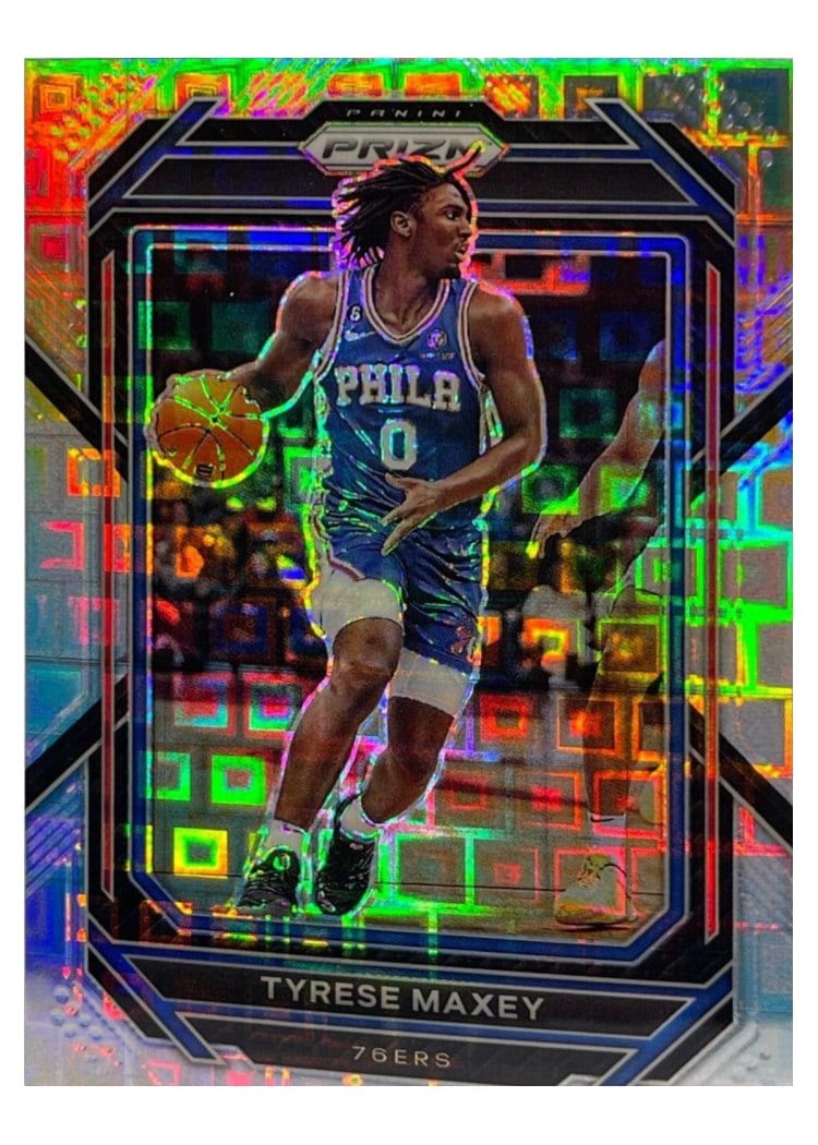2022-23 Panini Prizm Base Set Tyrese Maxey #21 card