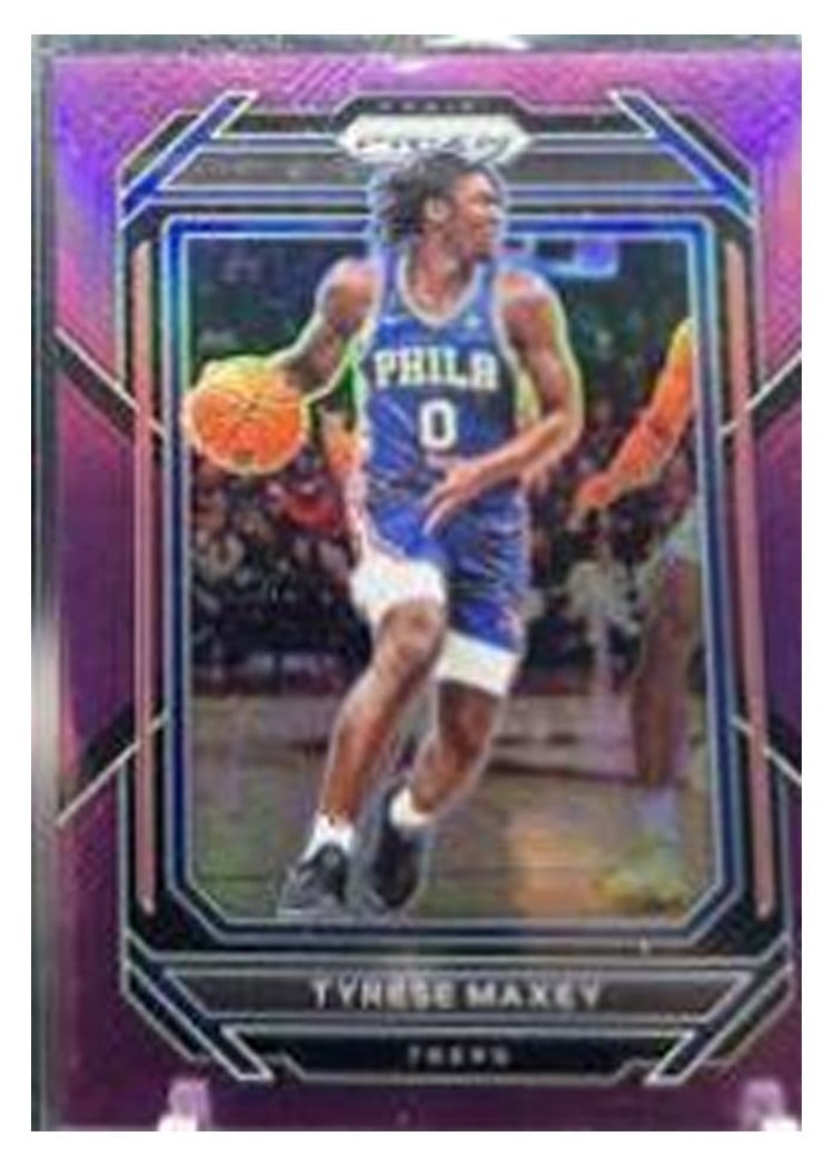2022-23 Panini Prizm Base Set Tyrese Maxey #21 card