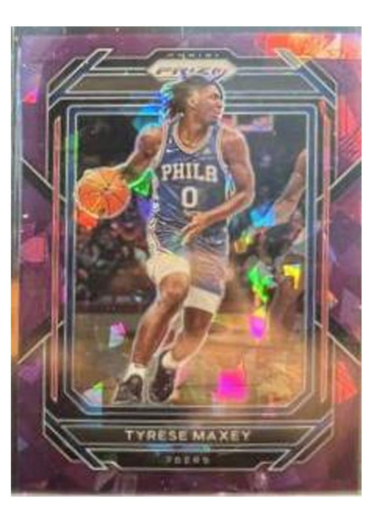 2022-23 Panini Prizm Base Set Tyrese Maxey #21 card