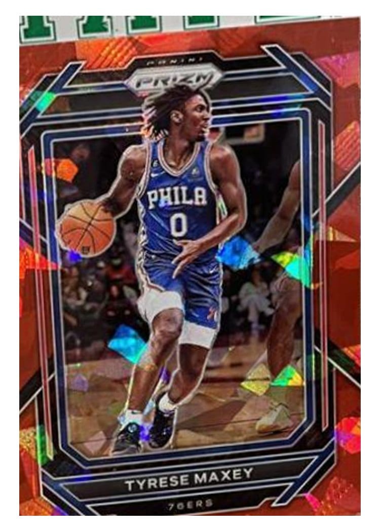 2022-23 Panini Prizm Base Set Tyrese Maxey #21 card