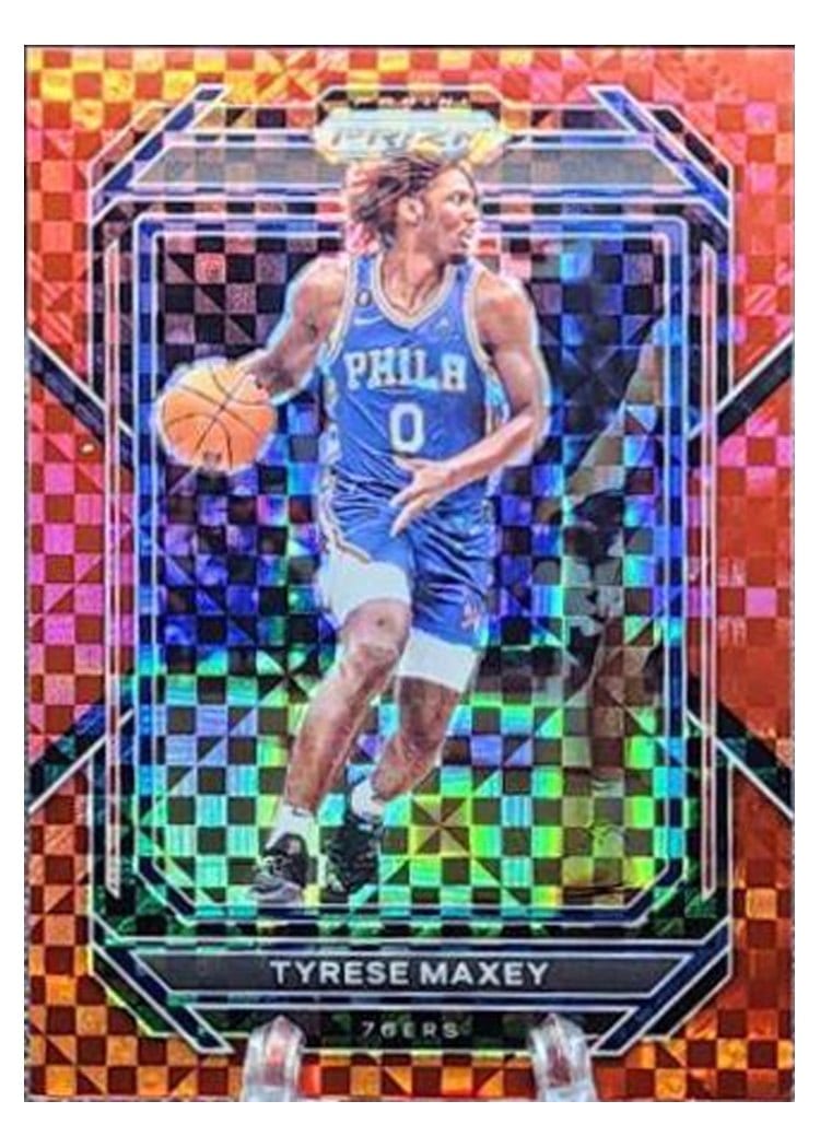 2022-23 Panini Prizm Base Set Tyrese Maxey #21 card