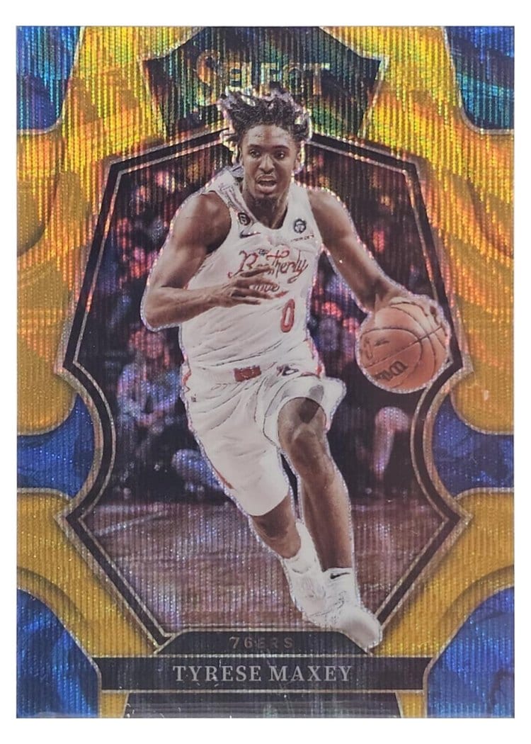 2022-23 Panini Select Base Set Tyrese Maxey #109 card
