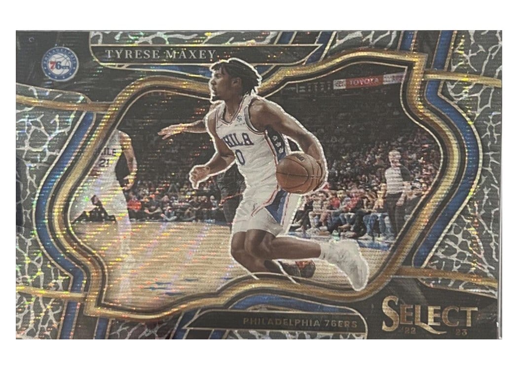 2022-23 Panini Select Base Set Tyrese Maxey #209 card