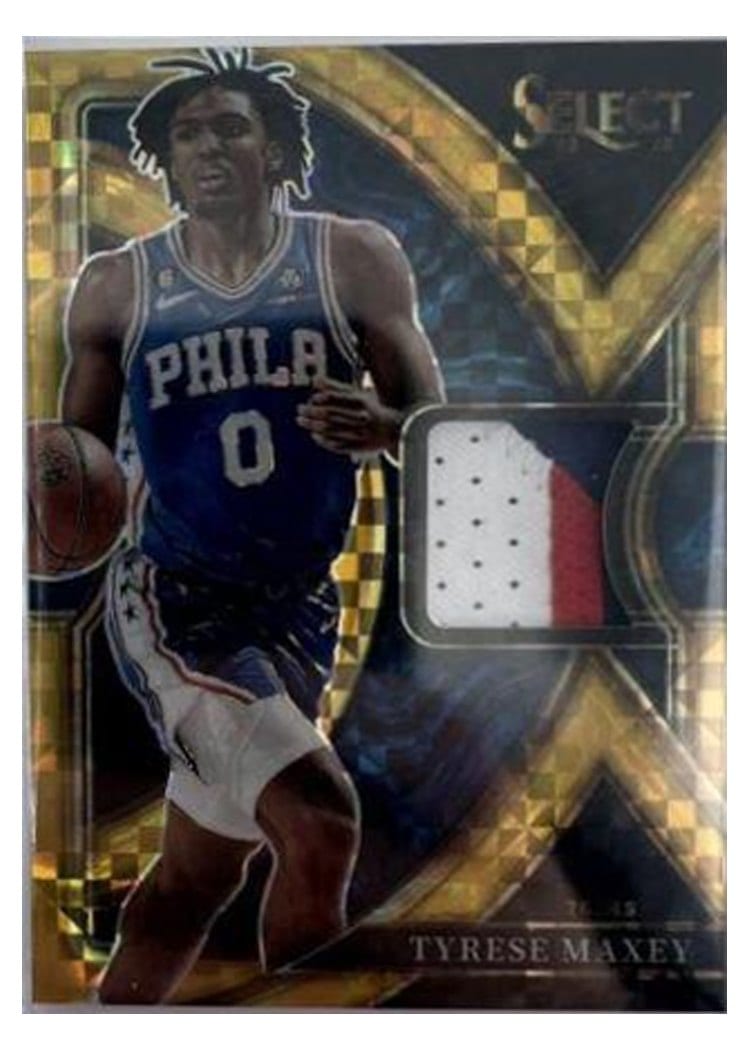 2022-23 Panini Select Base Set Tyrese Maxey #209 card