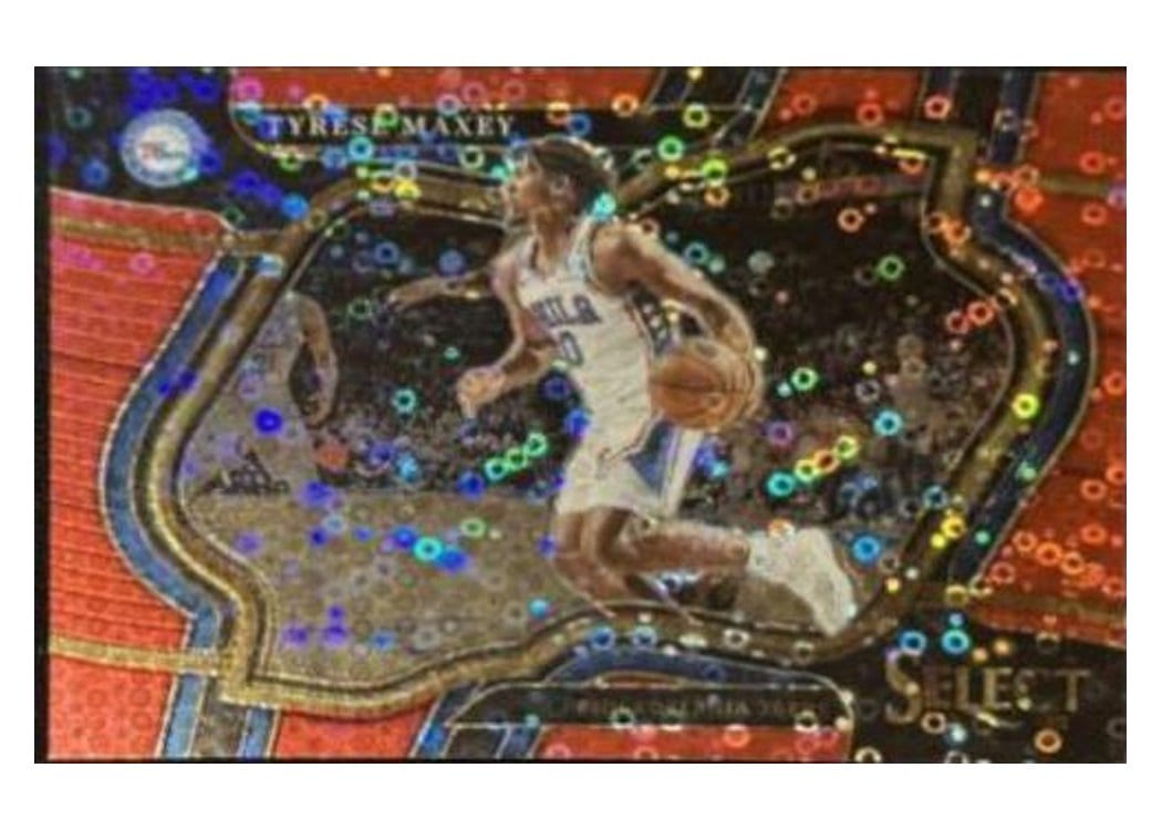 2022-23 Panini Select Base Set Tyrese Maxey #209 card