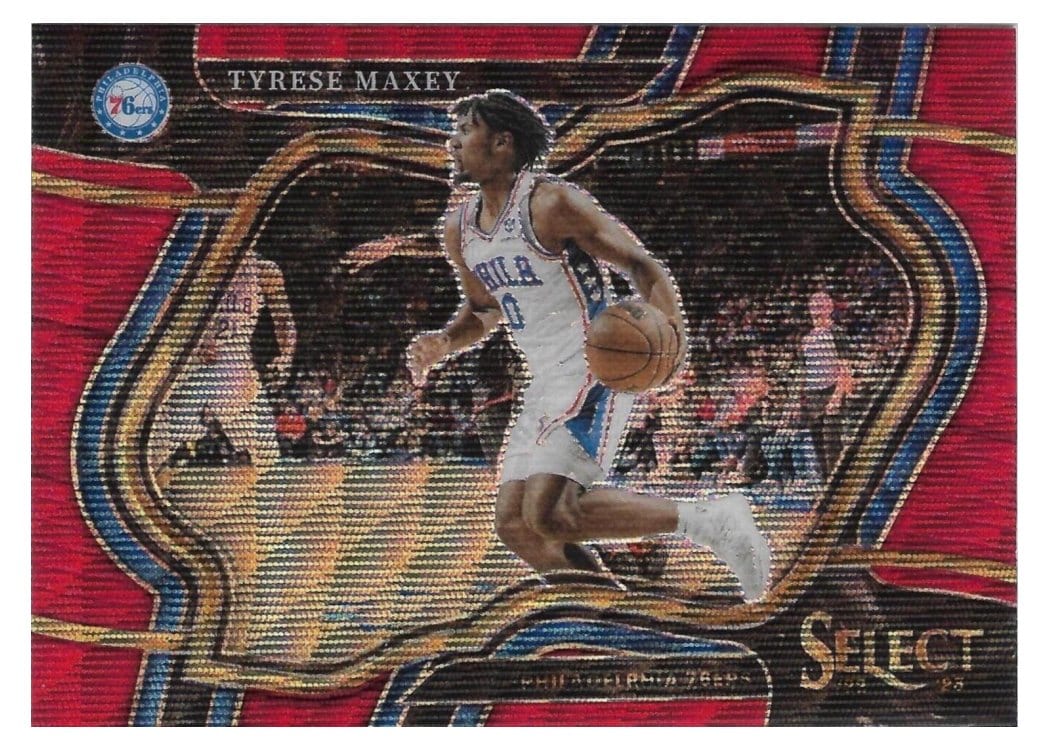 2022-23 Panini Select Base Set Tyrese Maxey #209 card