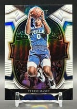 2022 Panini Select Tyrese Maxey #9 card