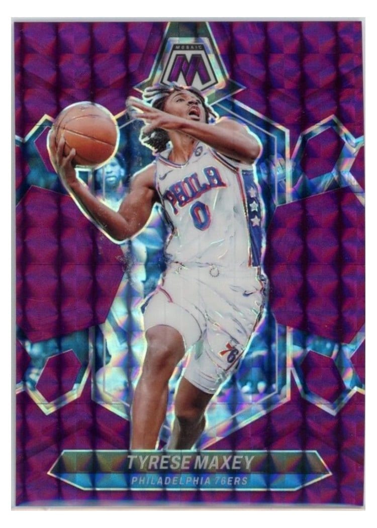 2023-24 Panini Mosaic Base Set Tyrese Maxey #79 card