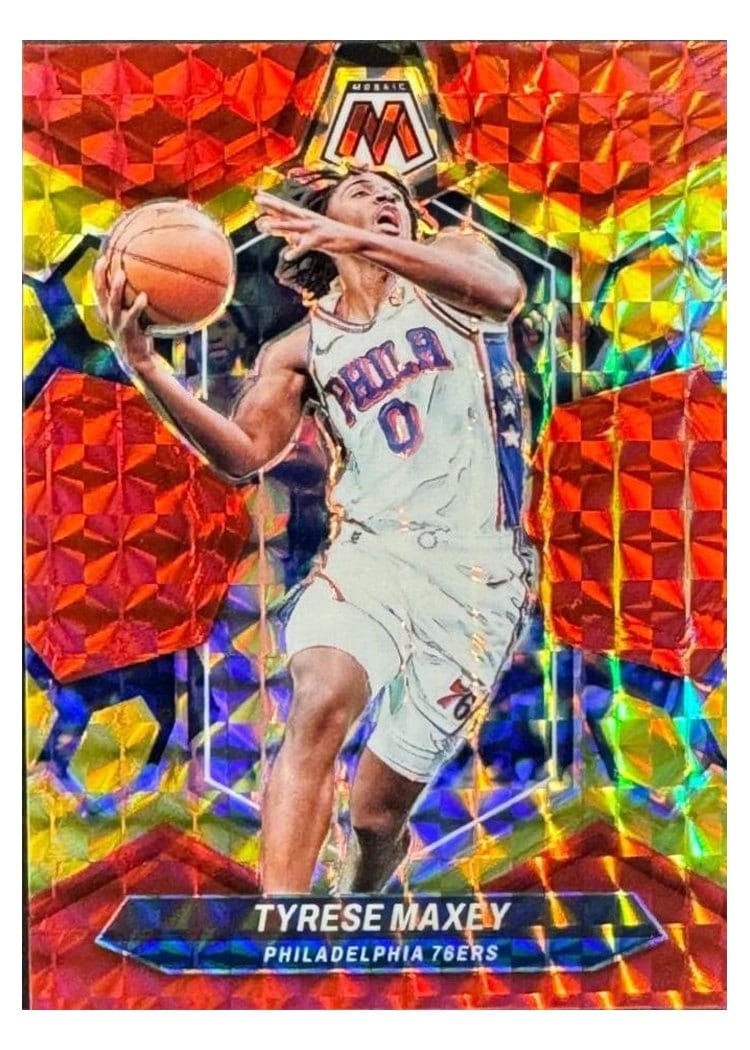 2023-24 Panini Mosaic Base Set Tyrese Maxey #79 card