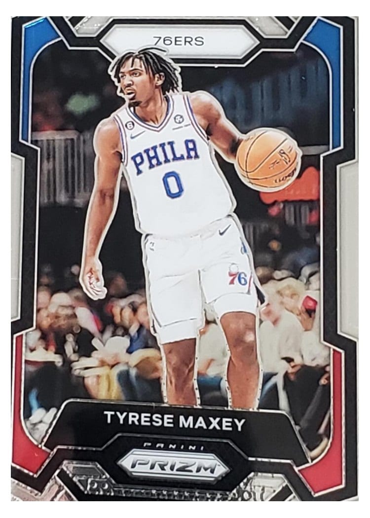 2023-24 Panini Prizm Base Set Tyrese Maxey #15 card