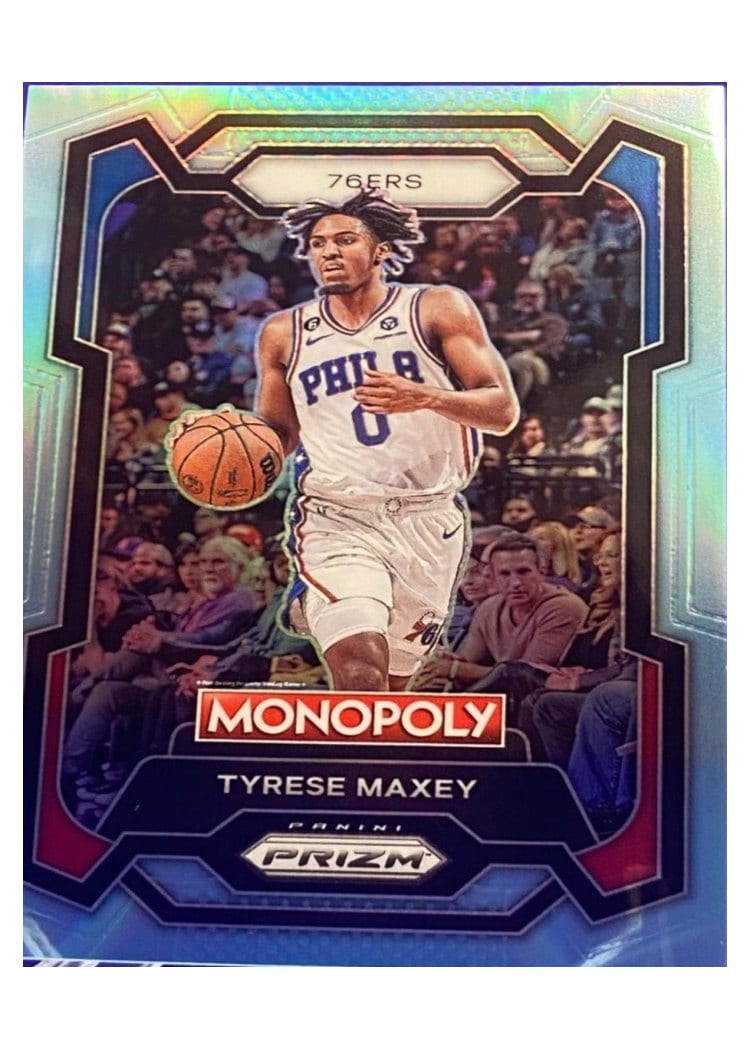 2023-24 Panini Prizm Base Set Tyrese Maxey #15 card