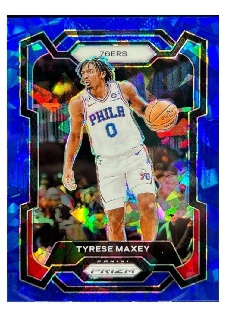 2023-24 Panini Prizm Base Set Tyrese Maxey #15 card