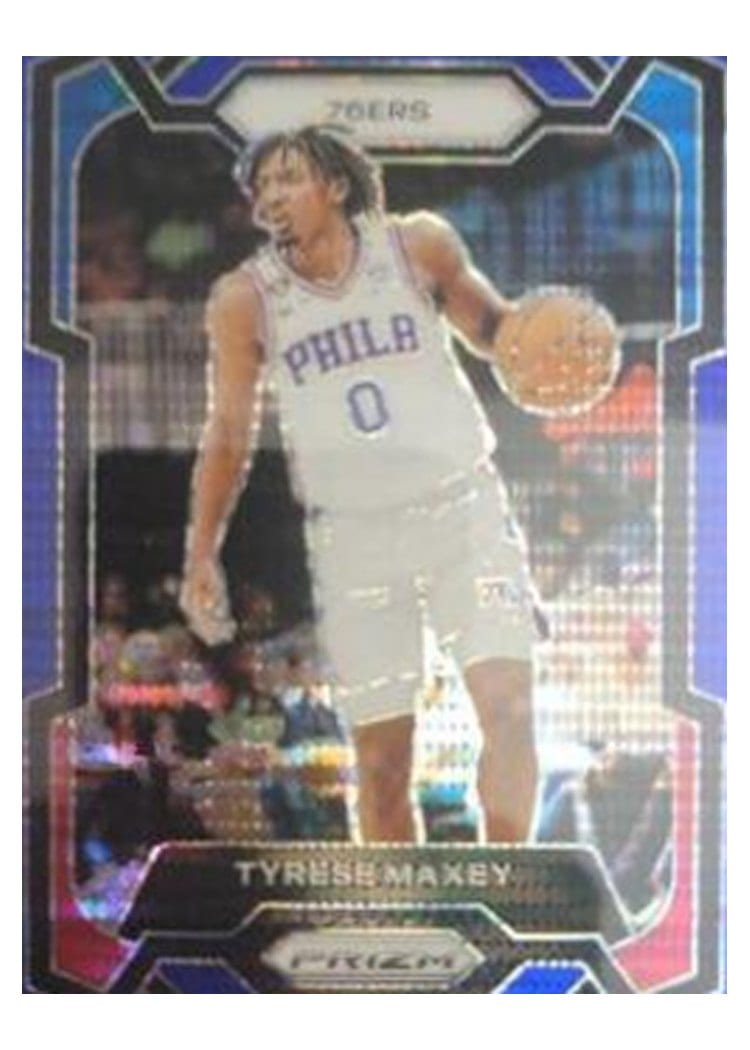 2023-24 Panini Prizm Base Set Tyrese Maxey #15 card