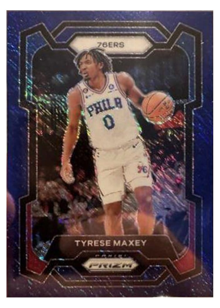 2023-24 Panini Prizm Base Set Tyrese Maxey #15 card