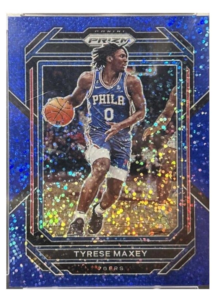 2023-24 Panini Prizm Base Set Tyrese Maxey #15 card