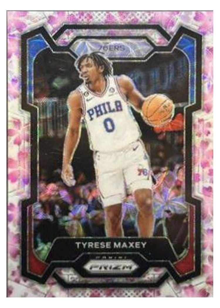 2023-24 Panini Prizm Base Set Tyrese Maxey #15 card