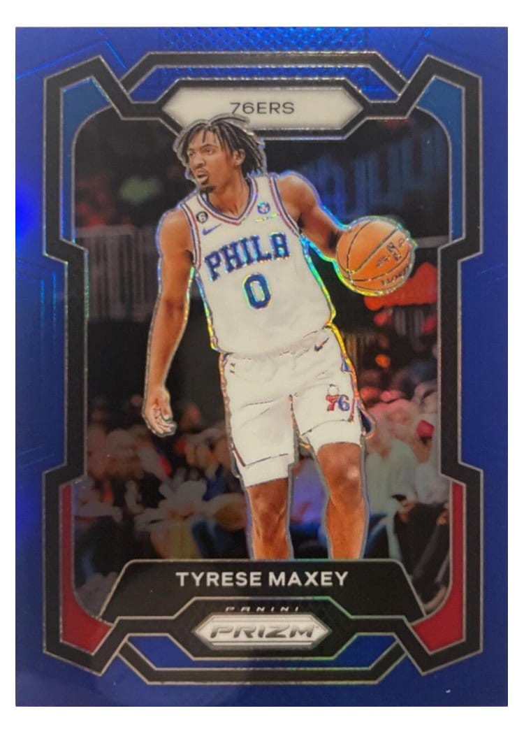 2023-24 Panini Prizm Base Set Tyrese Maxey #15 card