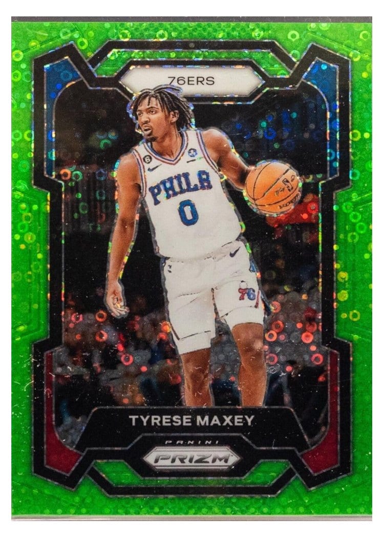 2023-24 Panini Prizm Base Set Tyrese Maxey #15 card