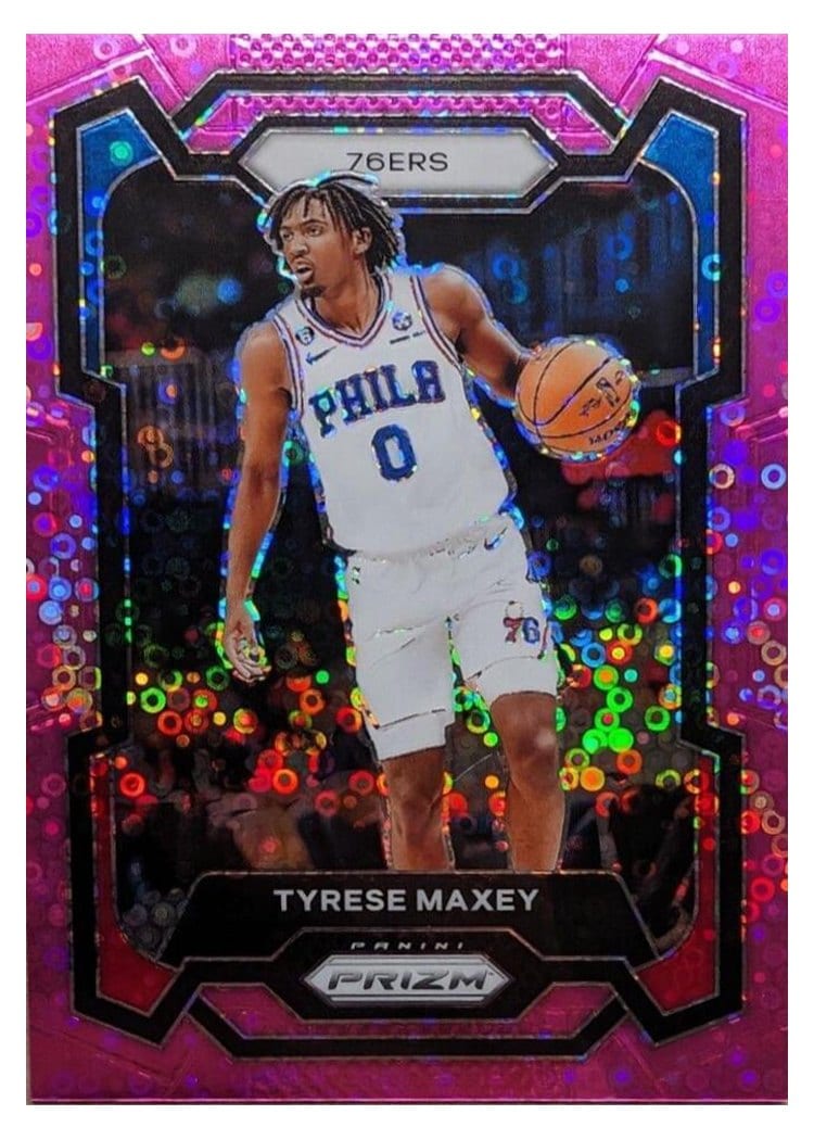 2023-24 Panini Prizm Base Set Tyrese Maxey #15 card