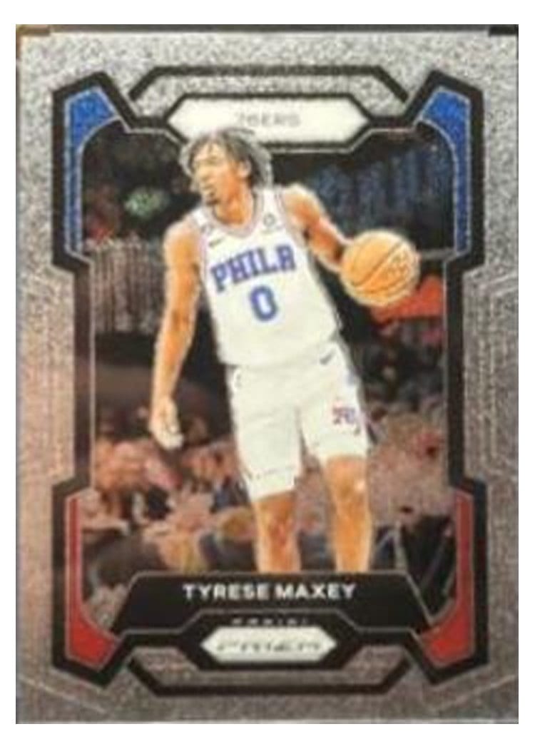 2023-24 Panini Prizm Base Set Tyrese Maxey #15 card