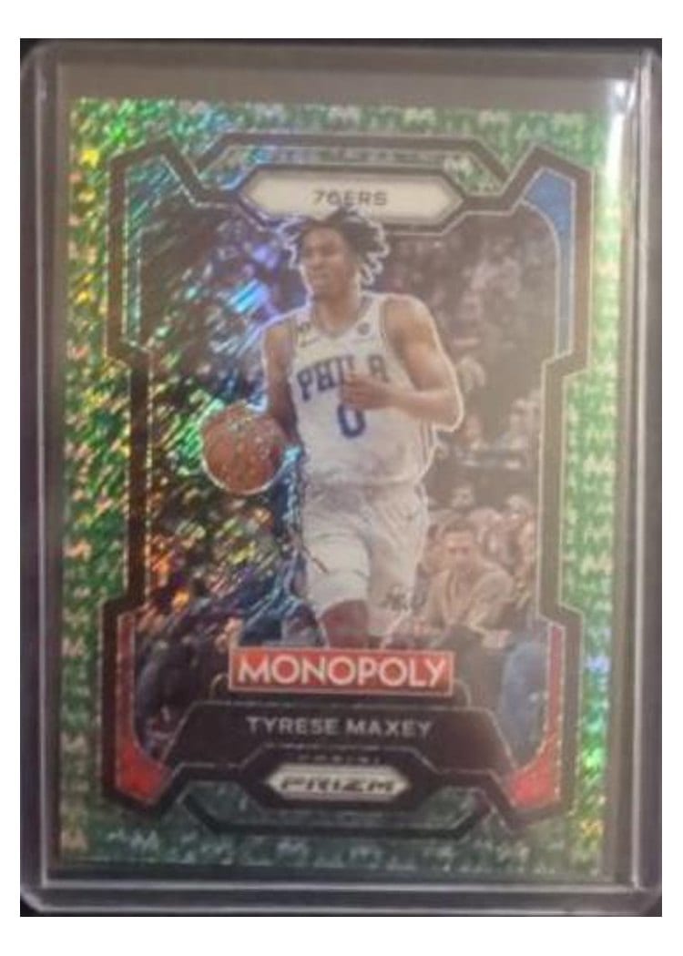 2023-24 Panini Prizm Base Set Tyrese Maxey #15 card