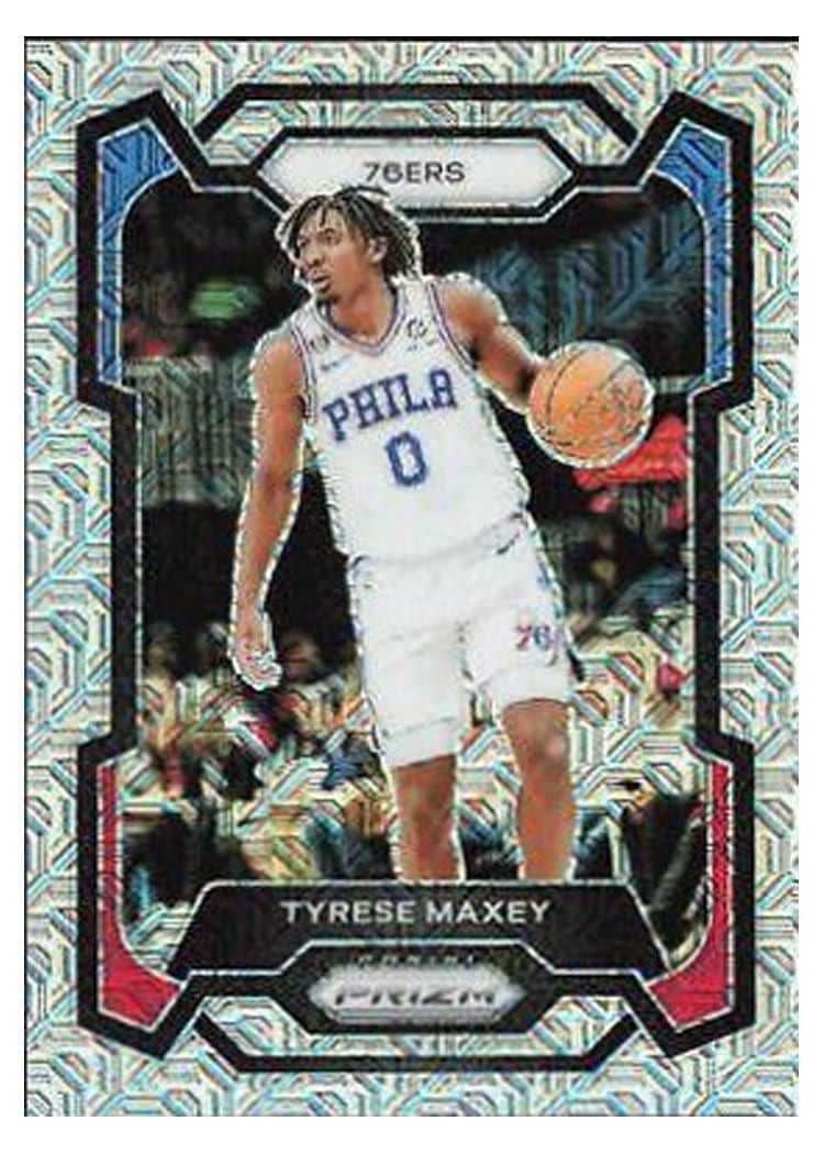 2023-24 Panini Prizm Base Set Tyrese Maxey #15 card