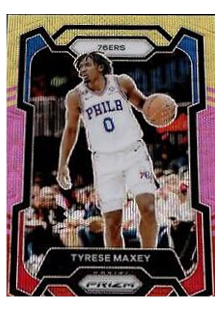 2023-24 Panini Prizm Base Set Tyrese Maxey #15 card