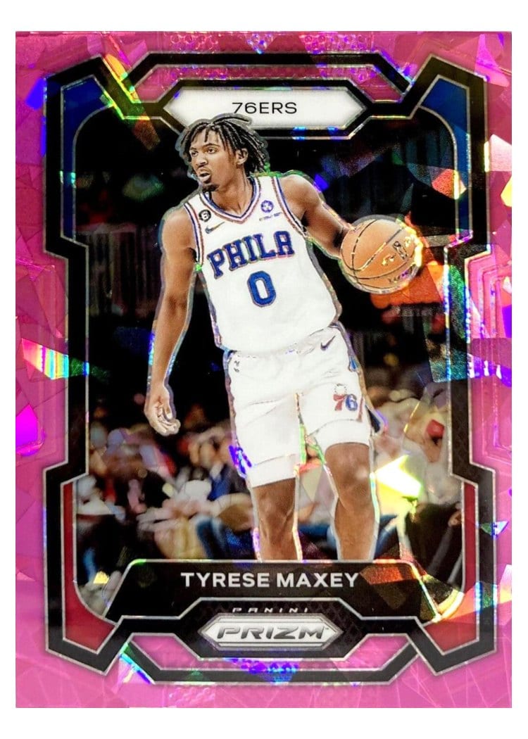 2023-24 Panini Prizm Base Set Tyrese Maxey #15 card
