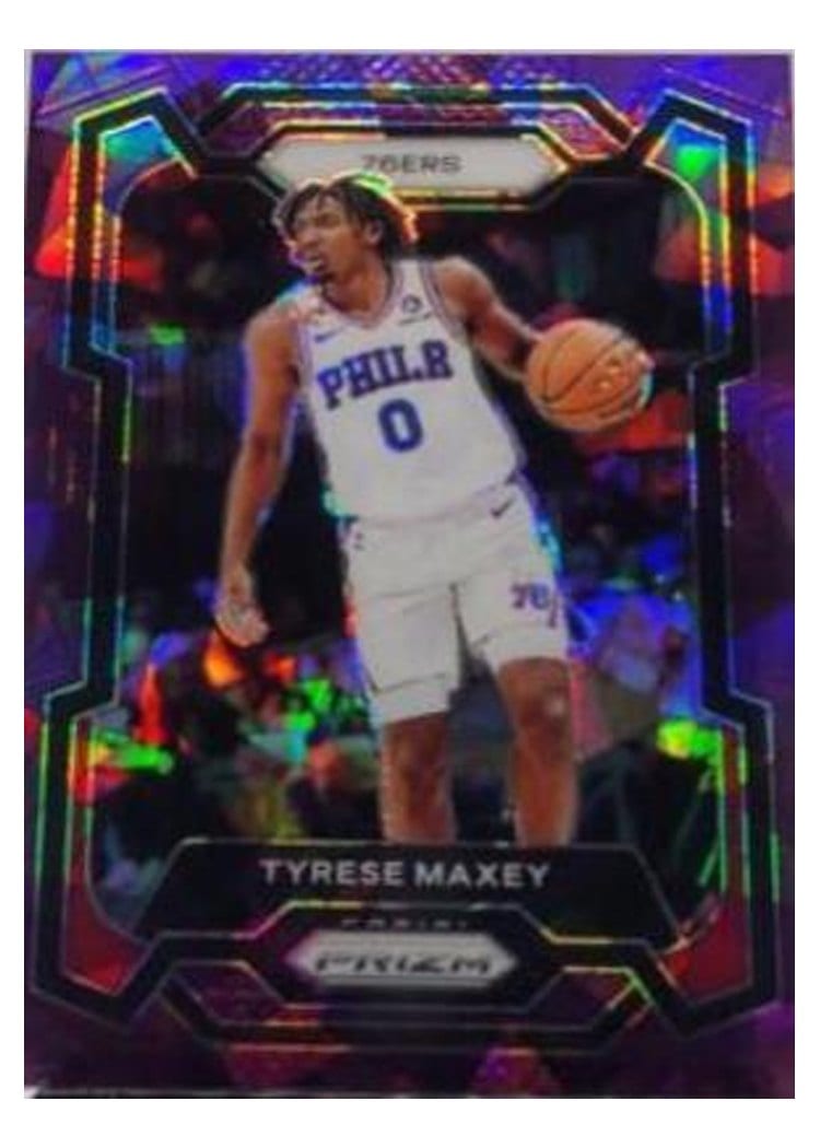 2023-24 Panini Prizm Base Set Tyrese Maxey #15 card
