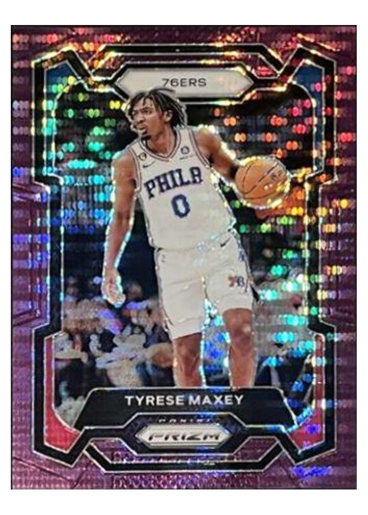 2023-24 Panini Prizm Base Set Tyrese Maxey #15 card