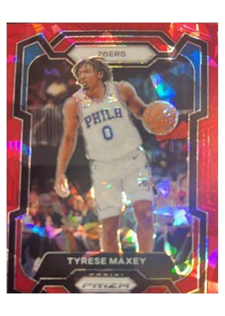 2023-24 Panini Prizm Base Set Tyrese Maxey #15 card
